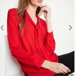 Ann Taylor Red Women's Blouse